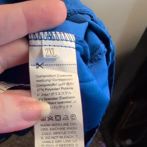 ⭐3/$21⭐Elegant Blue Dress 2XL - Picture 2 of 8